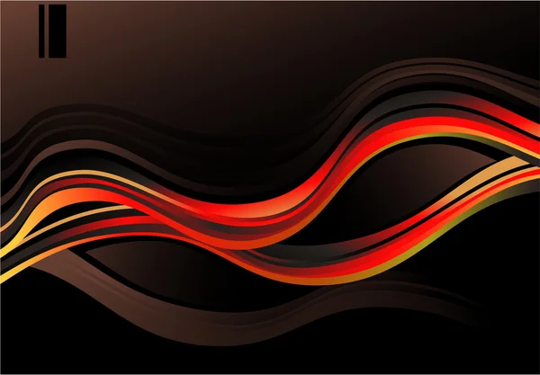 Concept vagues carte graphique — Image vectorielle