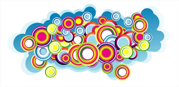 Bubble clouds background — Stock Vector