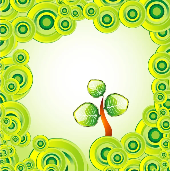 Go Green Tarjeta de Medio Ambiente — Vector de stock