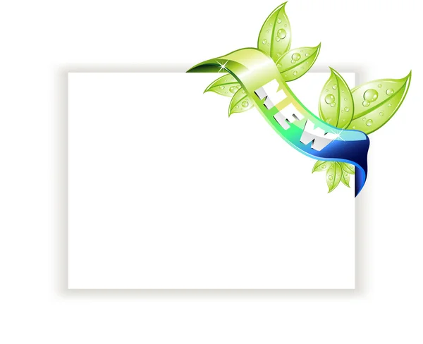 White page with "New" Colorful Tag — Stock Vector