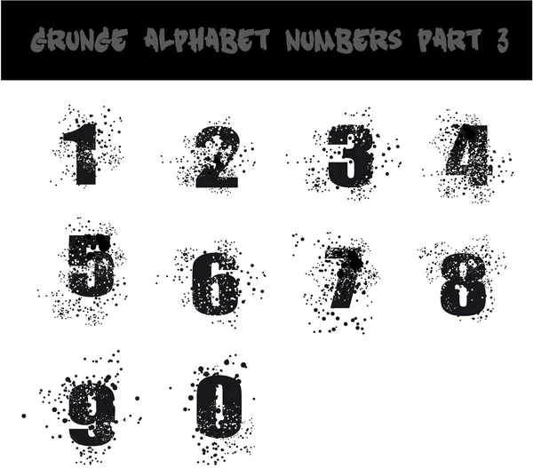 Alphabet Grunge Noir — Image vectorielle