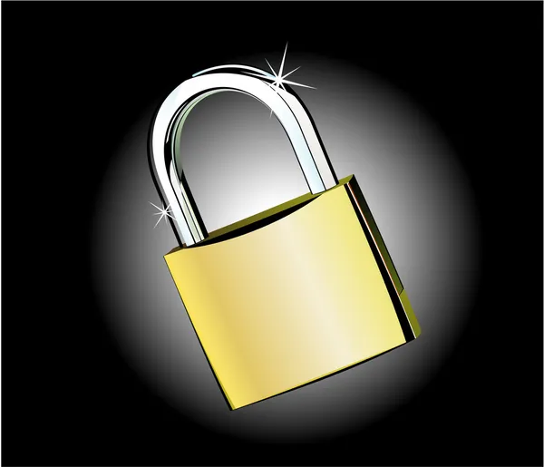 Closed Padlock — Stock Vector