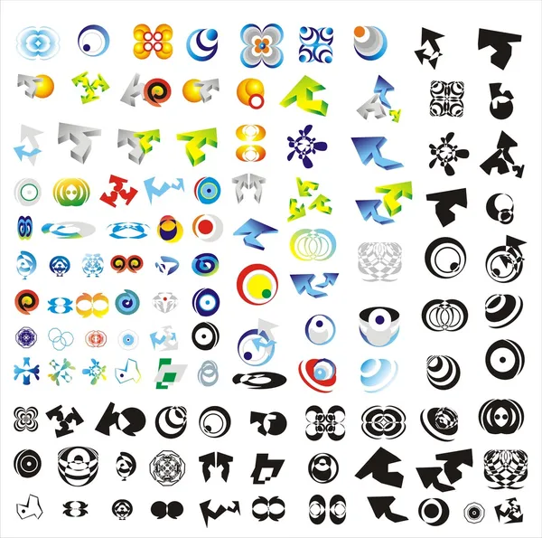 Conjunto de 110 logos más — Archivo Imágenes Vectoriales