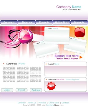 iş web sitesi şablonu