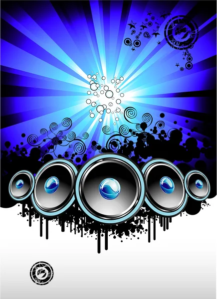 Disco Music Event Background — Stock Vector