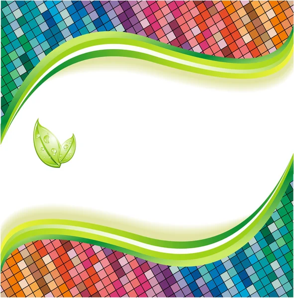 Écologie fond vert — Image vectorielle