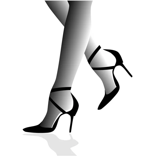 高跟鞋的女人 — 图库矢量图片