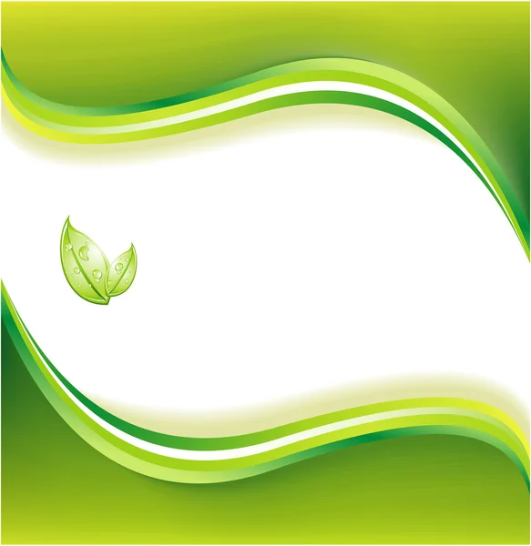 Ecología fondo verde — Vector de stock