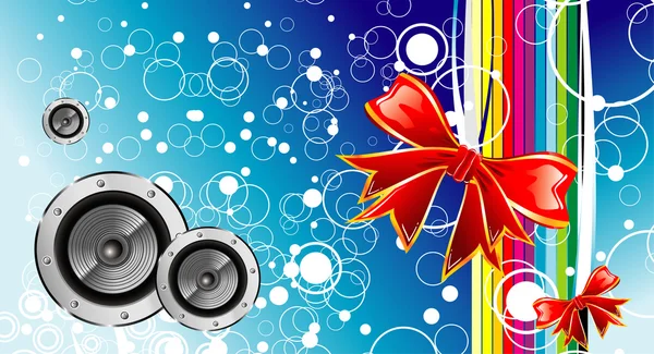 Muzyka emocje świąteczne tło — Wektor stockowy