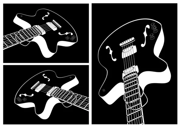 Gitar şekli — Stok Vektör