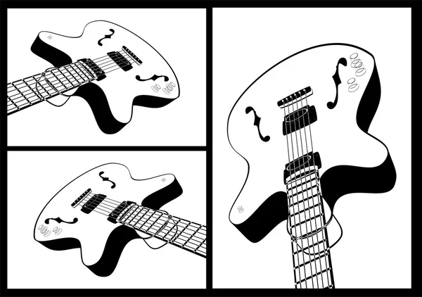 Guitar shape — Stock Vector