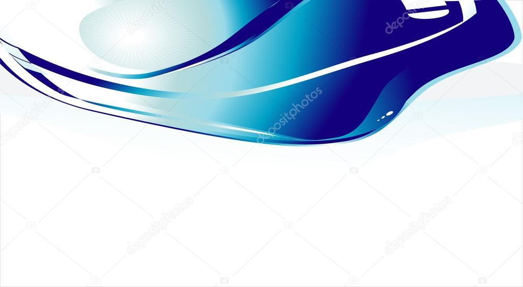 blue business card background