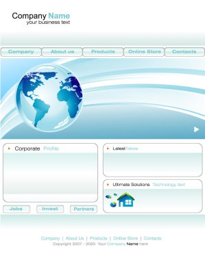 iş web sitesi şablonu