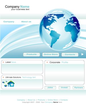 iş web sitesi şablonu