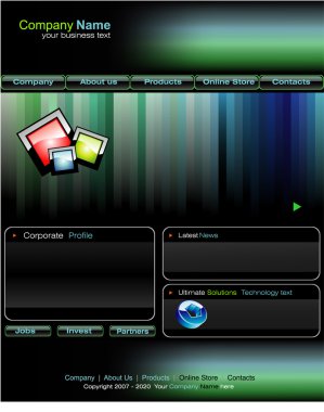 iş web sitesi şablonu
