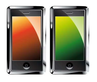 izole dokunmatik ekran smartphones