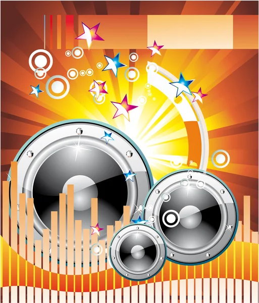 Music Equalizer Background — Stock Vector