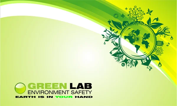 Miljö grön bakgrund — Stock vektor