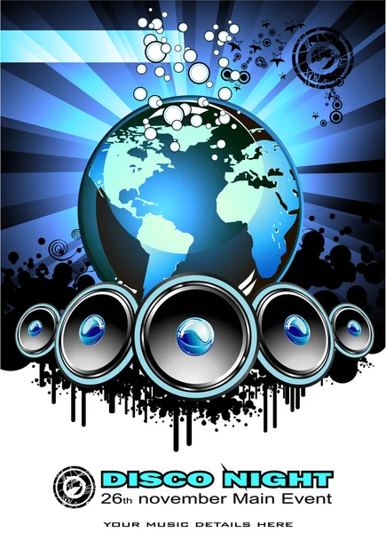 World Music Event Background — Stock Vector