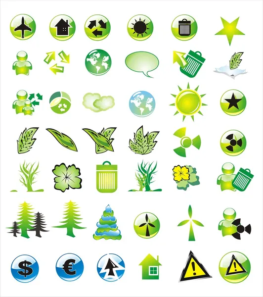 Set de iconos Environmetal — Vector de stock