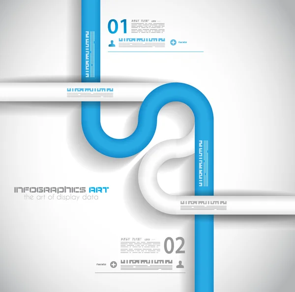 Infographic design template με ετικέτες χαρτιού. — Διανυσματικό Αρχείο