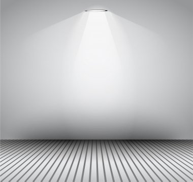 sahne ışıkları ile modern iç Sanat Galerisi gövde tasarımı.