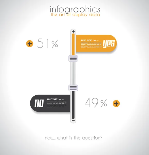 Infografische Design-Vorlage mit Papier-Tags. — Stockvektor