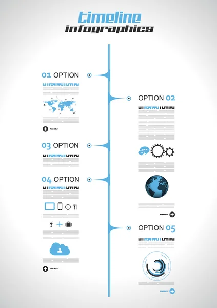 Infografische Elemente - eine Reihe von Papier-Tags, — Stockvektor