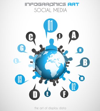 infographics arka plan sanat kavramına