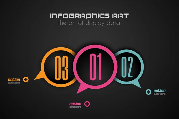 Infographics concept to display your data in a stylish way. — Stock Vector