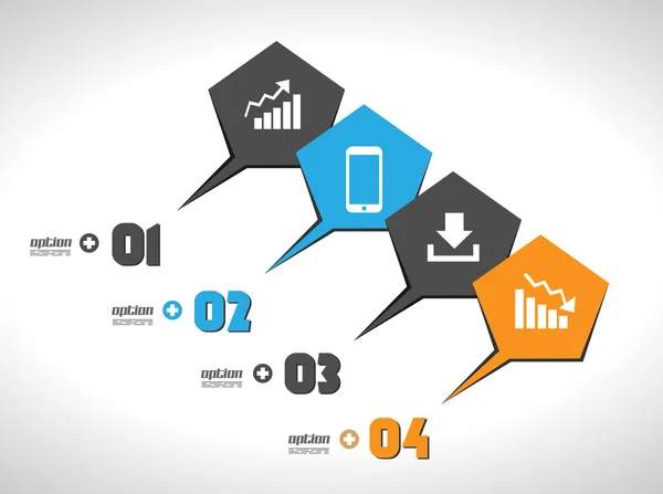 Concetto di infografica per visualizzare i tuoi dati — Vettoriale Stock