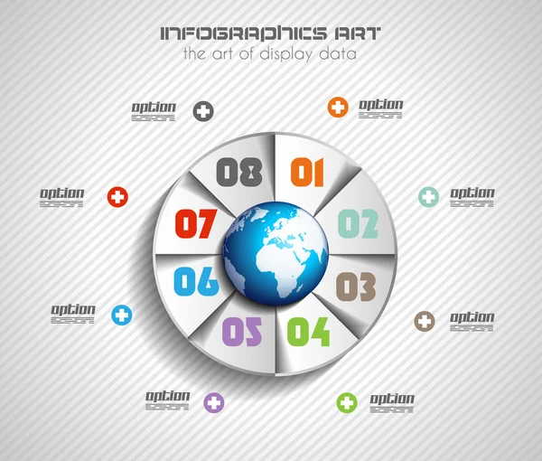 Infographics concept to display your data — Stock Vector