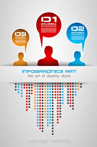 Verilerinizi görüntülemek için Infographics kavramı — Stok Vektör