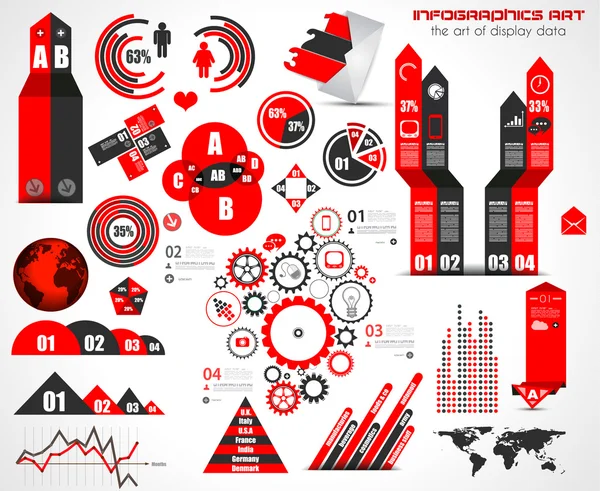 Infografika koncept k zobrazení dat. — Stockový vektor