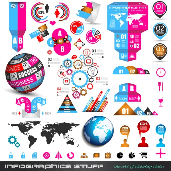 Concepto de infografía para mostrar sus datos — Vector de stock