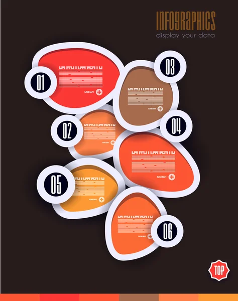 Verilerinizi görüntülemek için Infographics kavramı — Stok Vektör