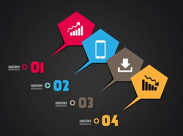 Infographics koncept för att visa data — Stock vektor