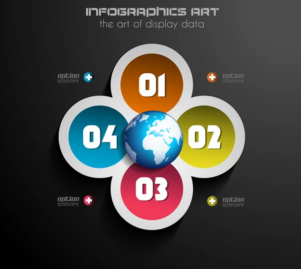 Infographics koncept för att visa data — Stock vektor