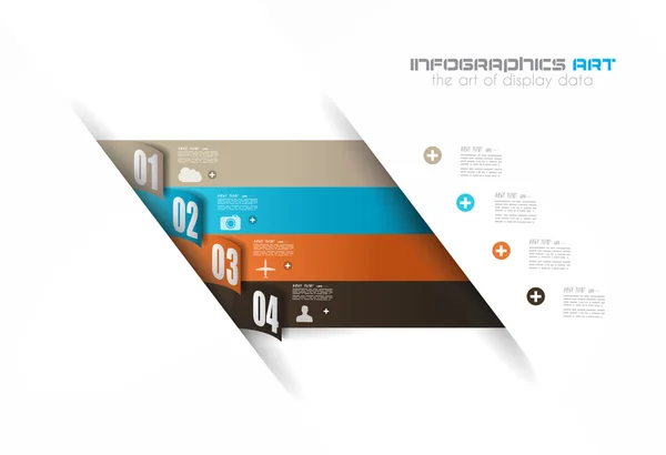 Infographics concept om uw gegevens weer te geven — Stockvector