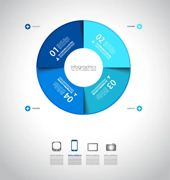 Fundo de infográficos para exibir seus dados — Vetor de Stock