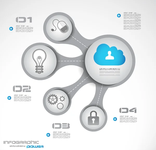 Infographics concept achtergrond uw gegevens weergeven in een stijlvolle manier. — Stockvector