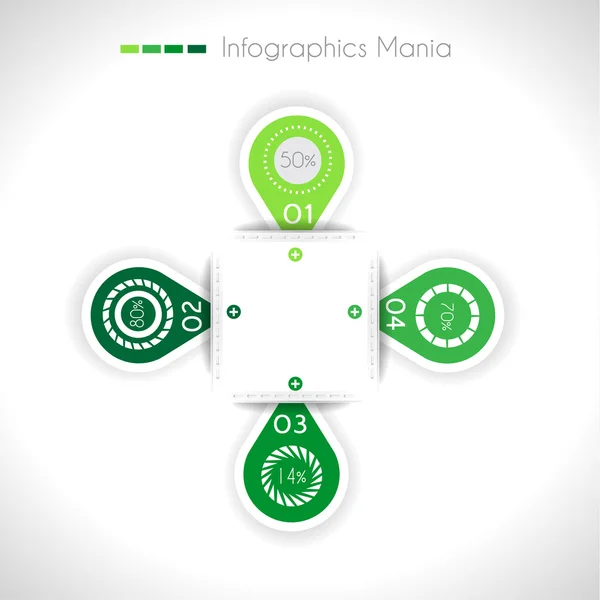 Plantilla de diseño infográfico con elementos de diseño — Archivo Imágenes Vectoriales