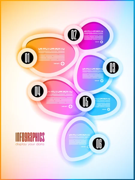 Modello di progettazione infografiche — Vettoriale Stock