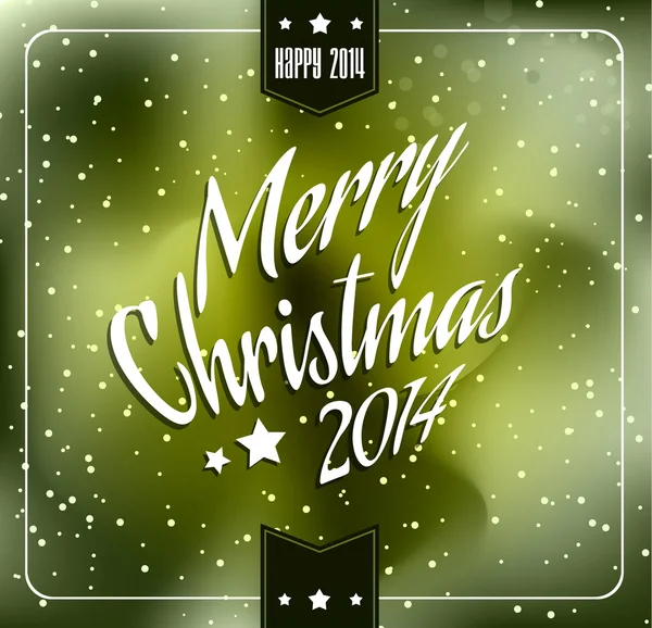 2014 Noël et nouvel an Cadre thématique — Image vectorielle