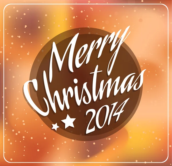 2014 Weihnachten und Neujahr thematischer Rahmen — Stockvektor