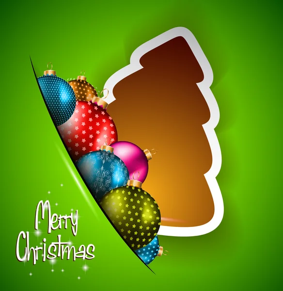 Funny 2014 Merry Christmas background — Stock Vector