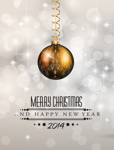 Красочный фон Рождества 2014 года — стоковый вектор