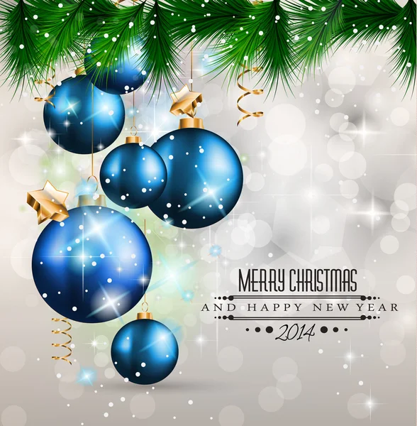 2014 Noël fond coloré — Image vectorielle