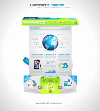 kaliteli temiz web elemanları için blog ve siteler