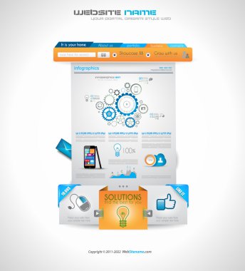 kaliteli temiz web elemanları için blog ve siteler